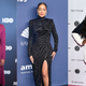 Issa Rae attends the HERstory presented by Our Stories to Tell on January 24, 2020; La La Anthony attends the 2020 amfAR New York Gala on February 05, 2020; Angelica Nwandu attends Beautycon Festival Los Angeles 2019 on August 11, 2019.